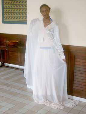 An elegant Mustafa Hassanali creation, Exclusive  evening gown    