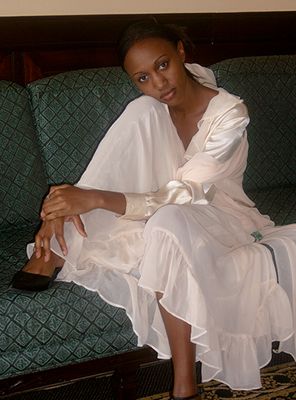 An elegant Mustafa Hassanali creation, Exclusive  evening gown    