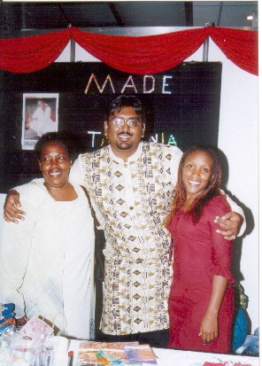 Mustafa Hassanali with his pal Joy Mwenda And her Mother!  