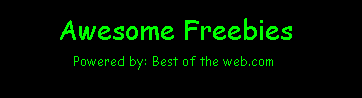 Awesomefreebies - powered by: Best of the web.com