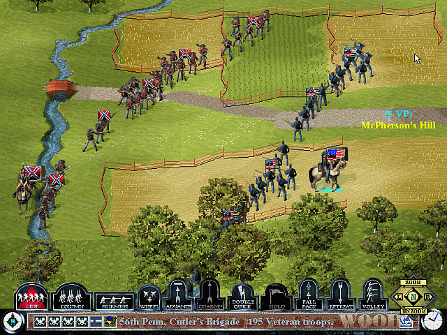 The Rebs attack McPherson's Hill