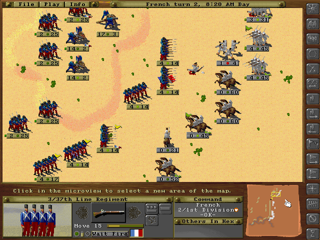 The Battle of Algiers 1830.&nbsp; North African soldiers attack a French invasion force.