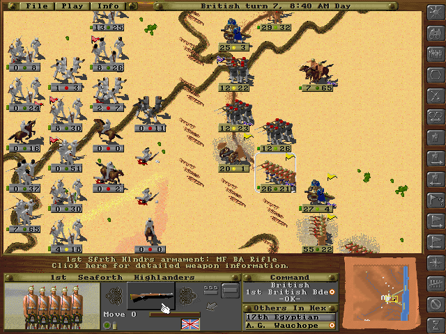 The Battle of Omdurman 1898.&nbsp; Kitchener's Anglo-Egyptian army is attacked by the forces of the Mahdi.