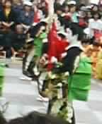 Geishas perform at the Okunchi festival in Nagasaki City centre
