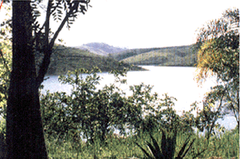 Vista da represa