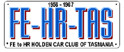 FE-HR HOLDEN CAR CLUB OF TASMANIA