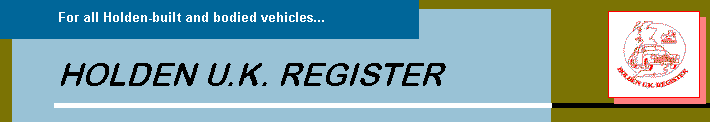 HOLDEN U.K REGISTER