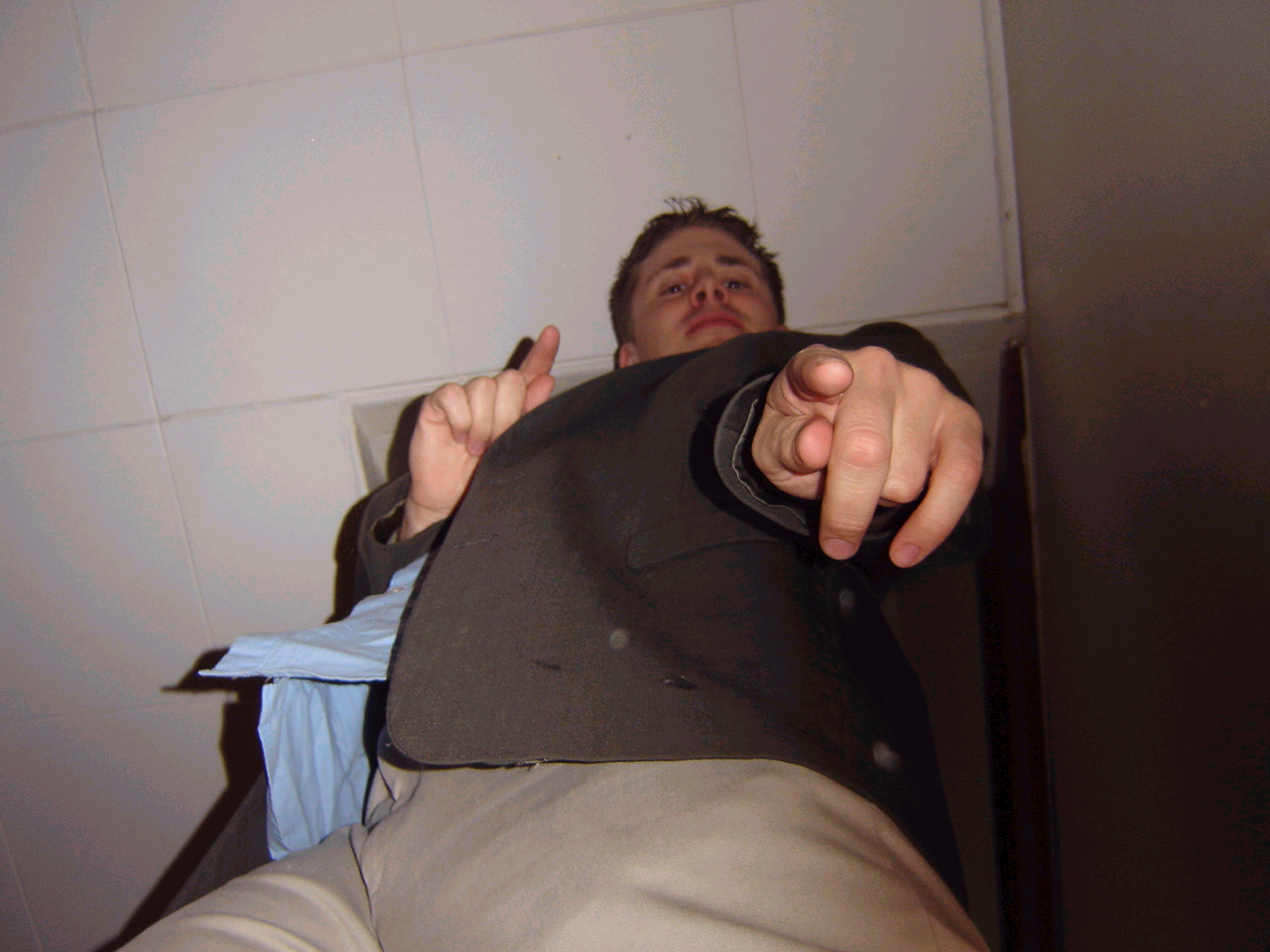 me pointing