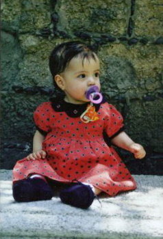 My niece Lorenza Uribe Bonilla  in 2000 at the age of 1. 