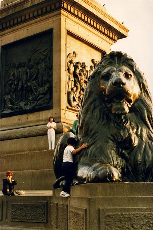 Lions at the Trafalgar Square
