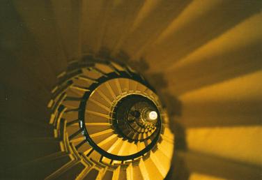 Inside Memorial Tower for the great fire