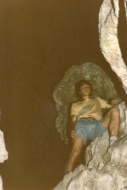 Inside the grotto in Gibraltar