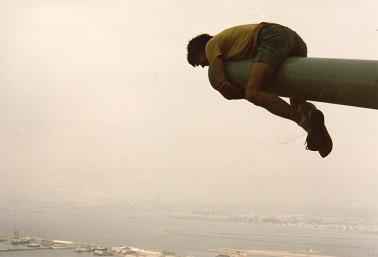 Myself hanging on the gibraltar canon