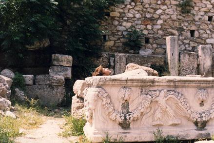 Inside a tomb in Athens