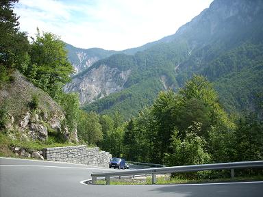 The steep Loiblpass