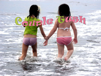 Couple Tech or Couple Tush? Very Young FCFISC Figure Skaters show their stuff along the shoreline of Nasugbu, Batangas.