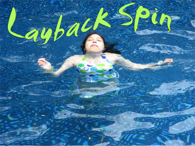 Testing a layback spin in the water of Punta Fuego's Eternity pool.