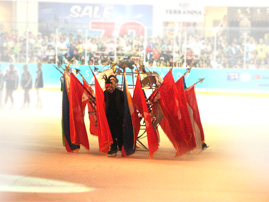 Skate Asia 2007 Skating Competition Opening Ceremonies parade of flags by skating delegates