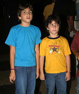 Os filhos Jo�o e Antonio