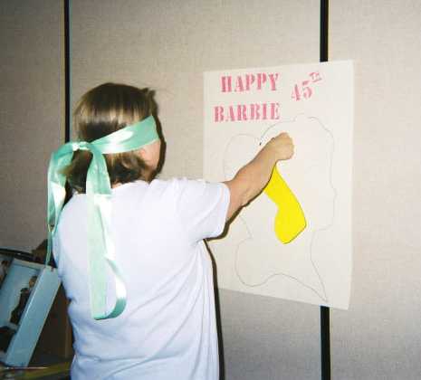 Pin the Ponytail on Barbie