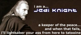 I'm a Jedi Knight!