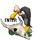 A vulture eats the leftovers from anothers kill. The vulture has a small head with no feathers on it.