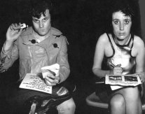 Rezillos cool down backstage (DC Collection)