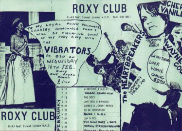 Roxy's February gig line-up 