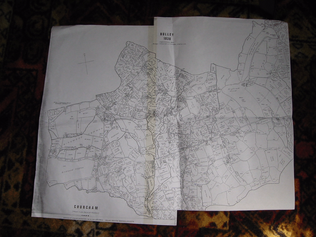 Map of Bulley-Churcham