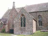 north end of North Transept, with vestries to the east