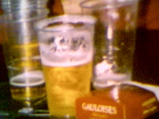 Mhhh! Gauloises and Jupiler...