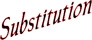 Substitution