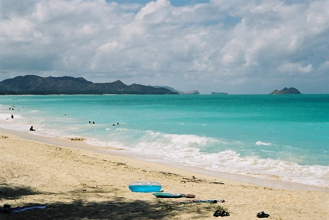 Waimanalo Beach, isn't that water fabulous!