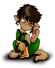 I'm Pantyhose Tarou... but DON'T CALL ME THAT. Feh. For I shall be known only as... AWESOME TAROU!