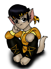 I am Ryouga Hibiki. I will crush Ranma's throat like this walnut-*crunch*-if he so much as lays one filthy paw on Akane! That is, if I could just find him...