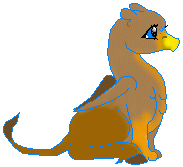 Skylark, a beautiful chestnut hyppogryph.
