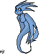 This is Feena, a lutey. Luteys are crosses between sparrows, fire lizards, and Elves. Don't mistake her for a harpy, mind you!
