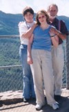Look real close. My mom's behind the camera.