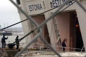 Estoniaf�rja. Foto: SVT