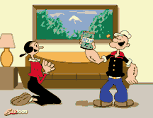 Marinheiro Popeye e Ol�via Palito: sexo oral