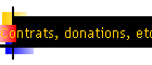 Contrats, donations, etc.