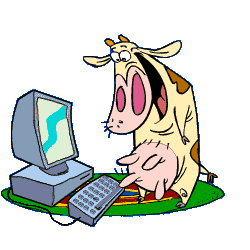 Que ser� lo que esta vaca vi� en su compu???