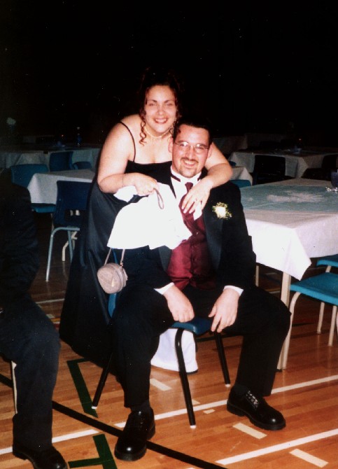 me and sindie at a high school prom, i was escorting a friend of a friend