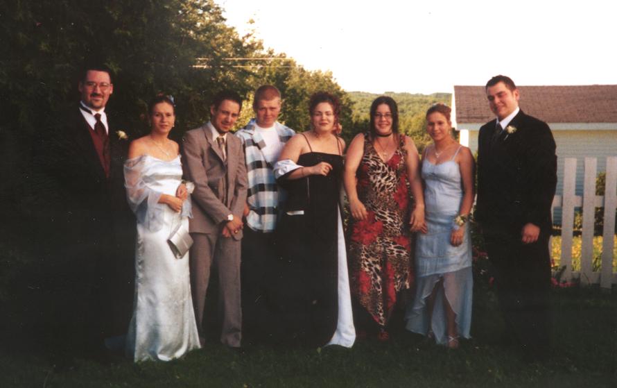 here is the whole gang ready to go to the prom :)