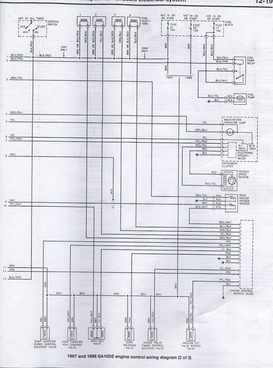 GA16DE Wiring Diagram