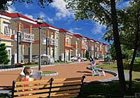A street node in a housing area