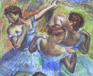 Degas Dancers Pastel