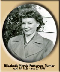 Elizabeth Myrtle Patterson Turner