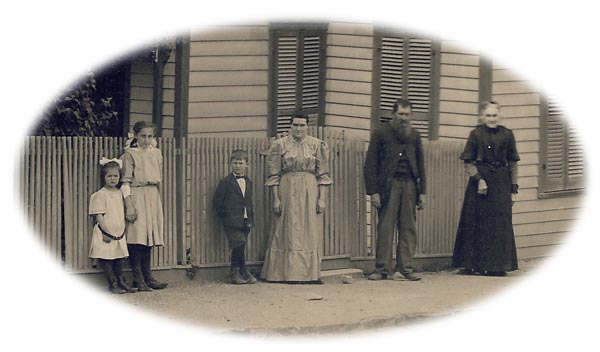 Alta, Marie, Russell, Jennie, Lafayette and Anna Moaria Fetterman - 1910