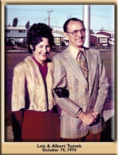 Lois & Albert Tomek, October 19, 1974